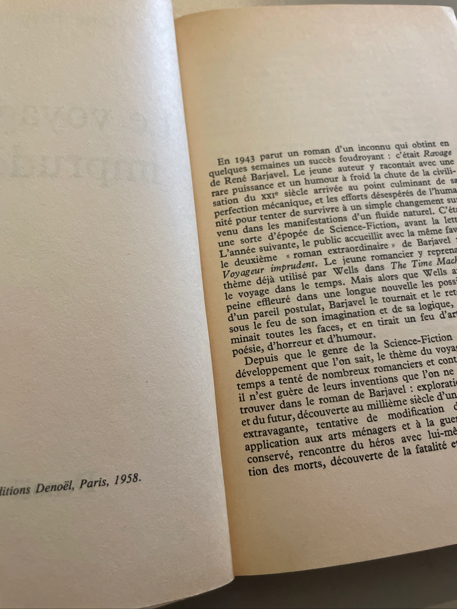 De onvoorzichtige reiziger / René Barjavel / Folio vrij pocketformaat – photo 3